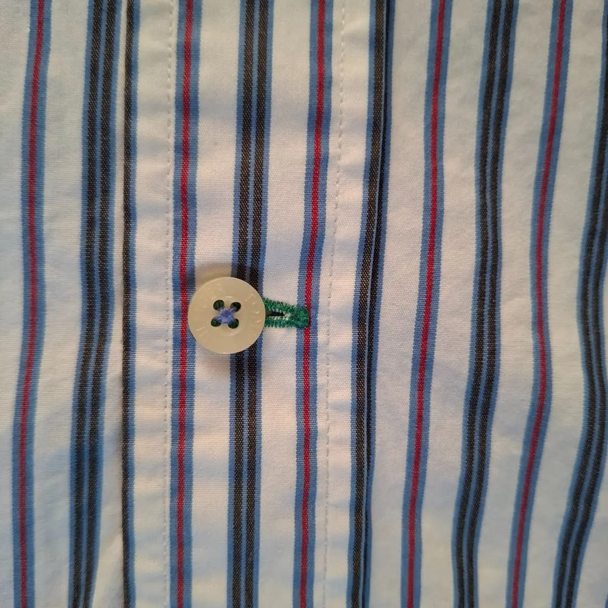Tommy Hilfiger Striped Cotton Button-Down Shirt (Size L) - Like New