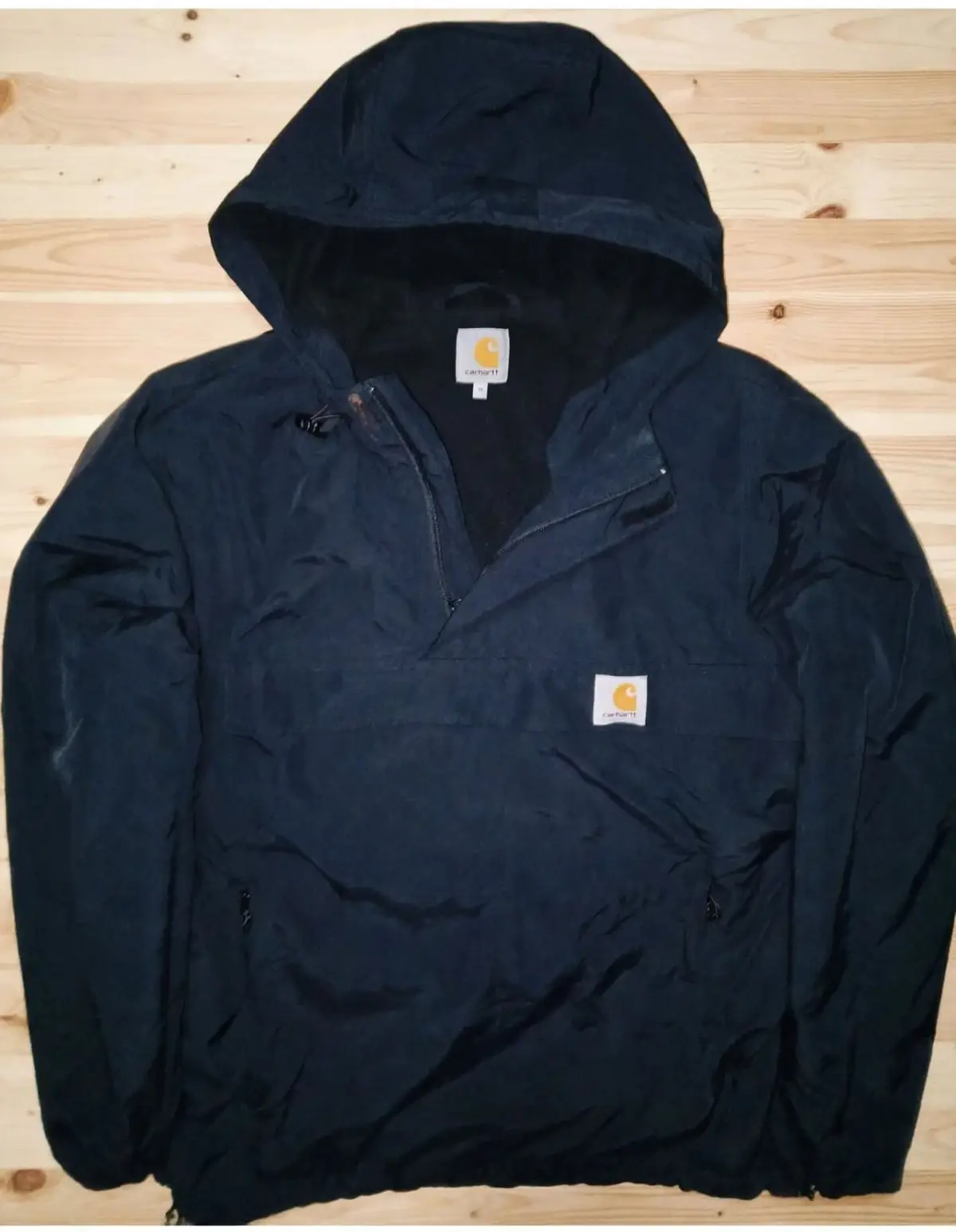 Carhartt Hooded Pullover Jacket Black