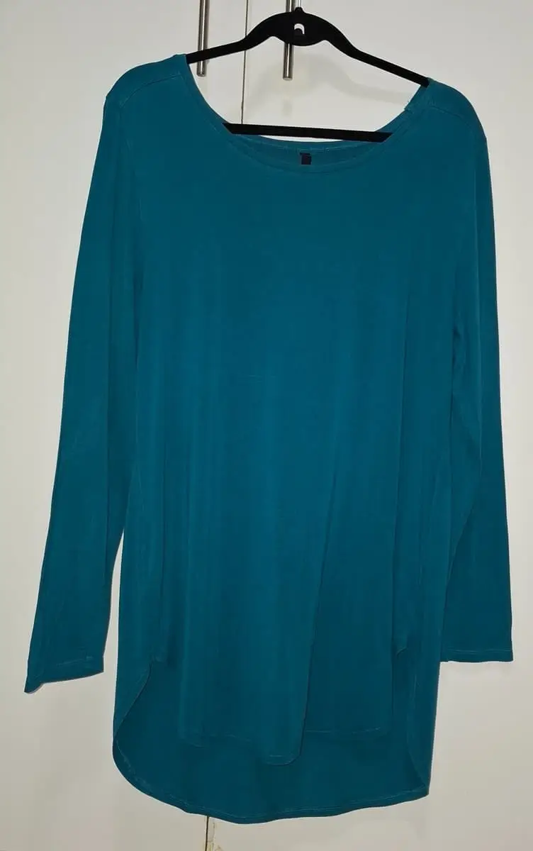 Woolworths Teal Long Sleeve Viscose Top (XL)