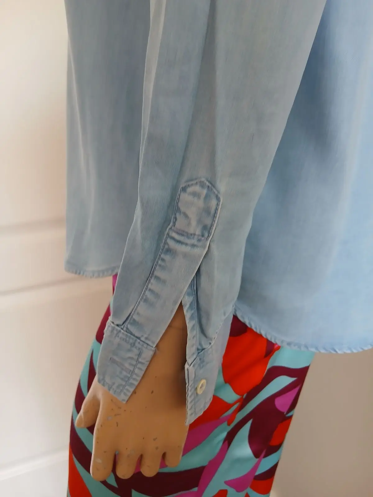 Mango Light Blue Denim Shirt