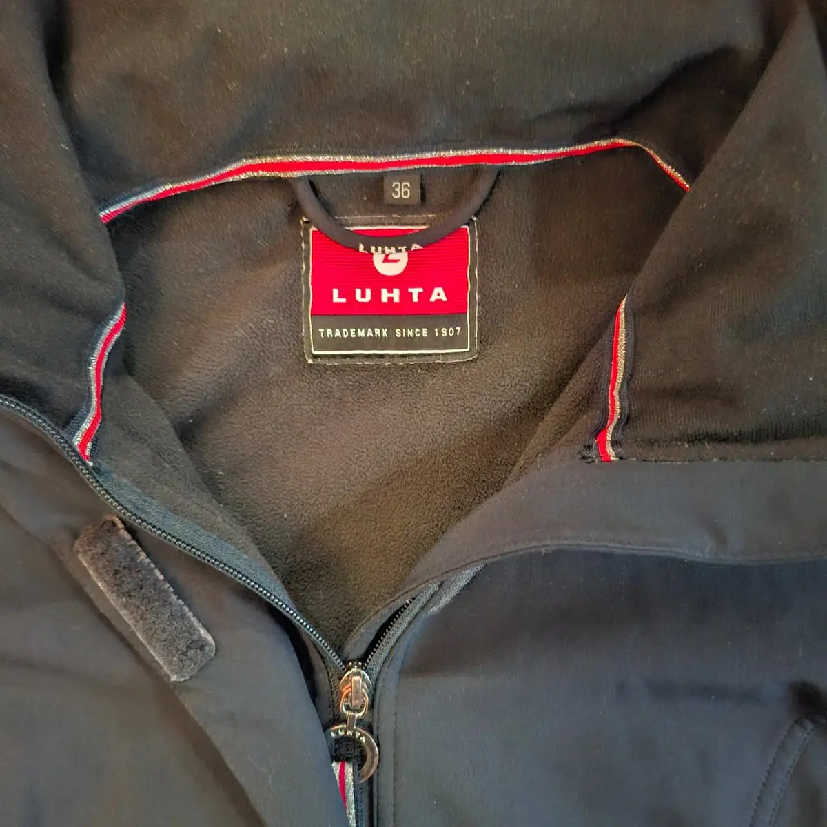 Luhta Premium Hooded Softshell Parka - Navy (Size S) - Like New