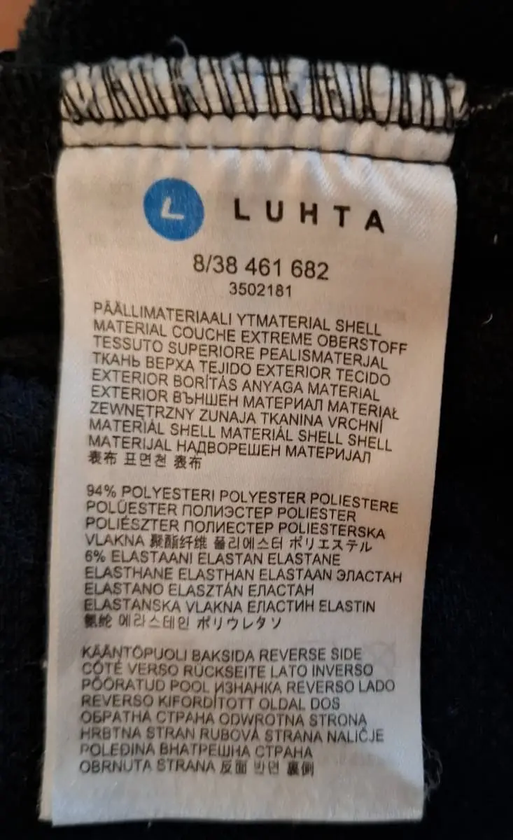 Luhta Premium Hooded Softshell Parka - Navy (Size S) - Like New