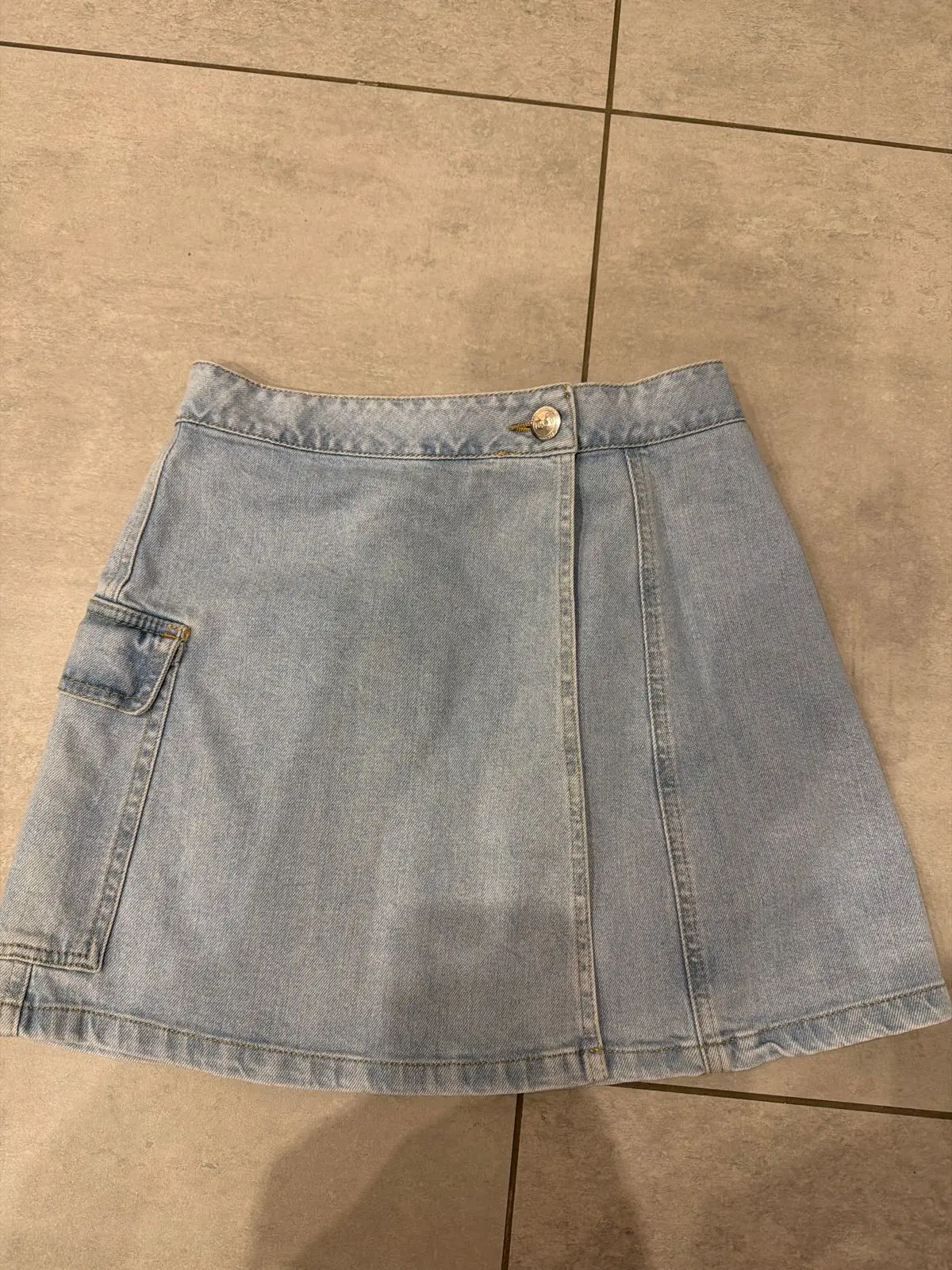 Foschini Light Wash Denim Skirt Size 8