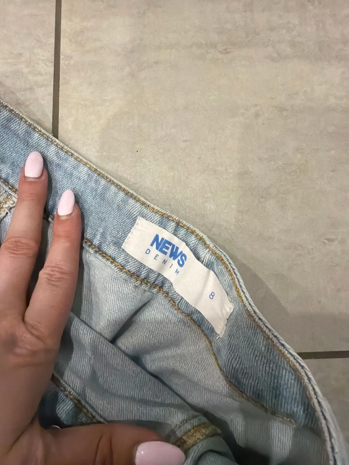 Foschini Light Wash Denim Skirt Size 8