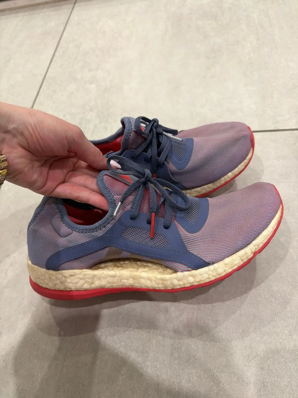 Adidas Boost Sneakers Purple and Red