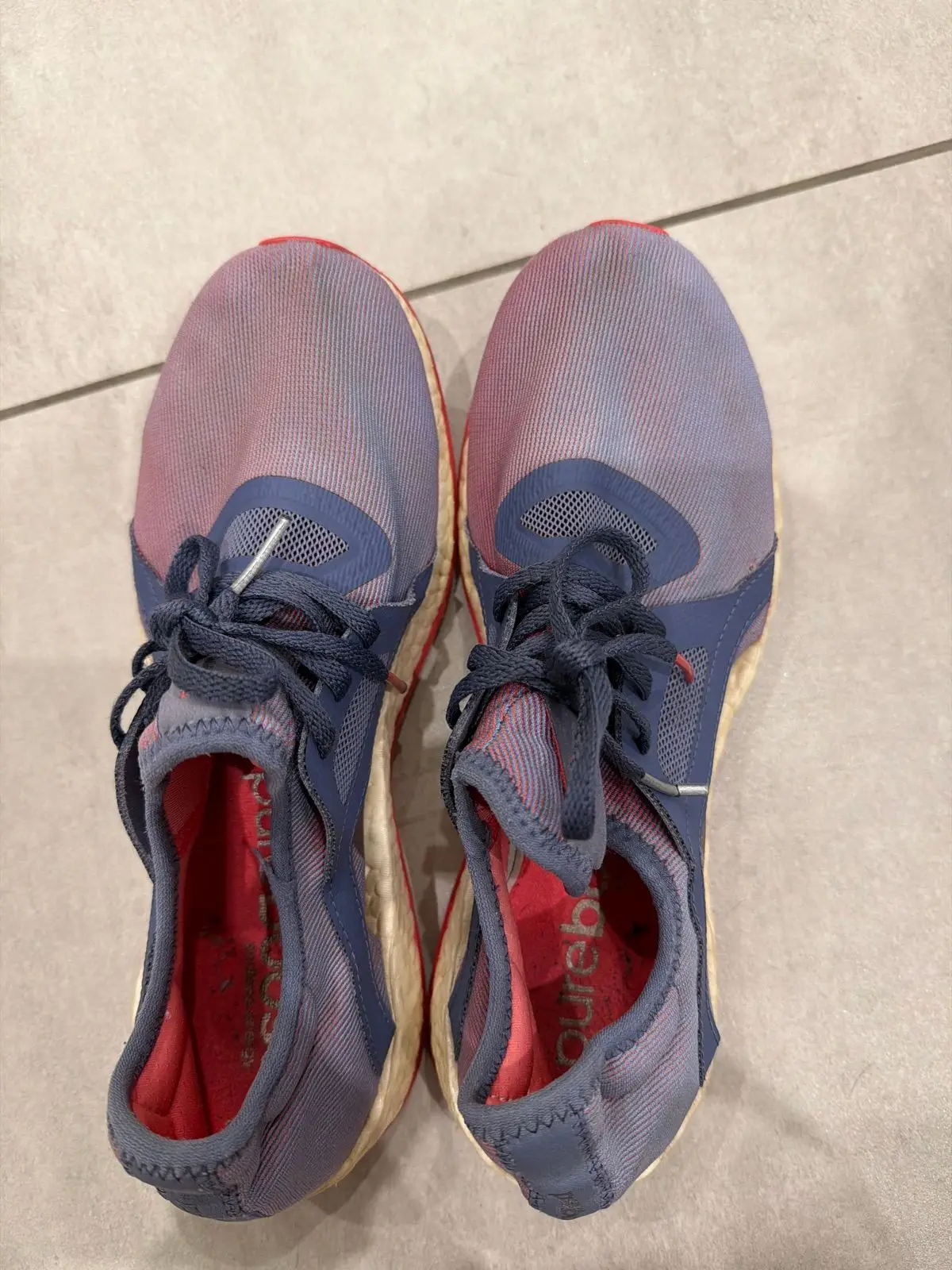 Adidas Boost Sneakers Purple and Red