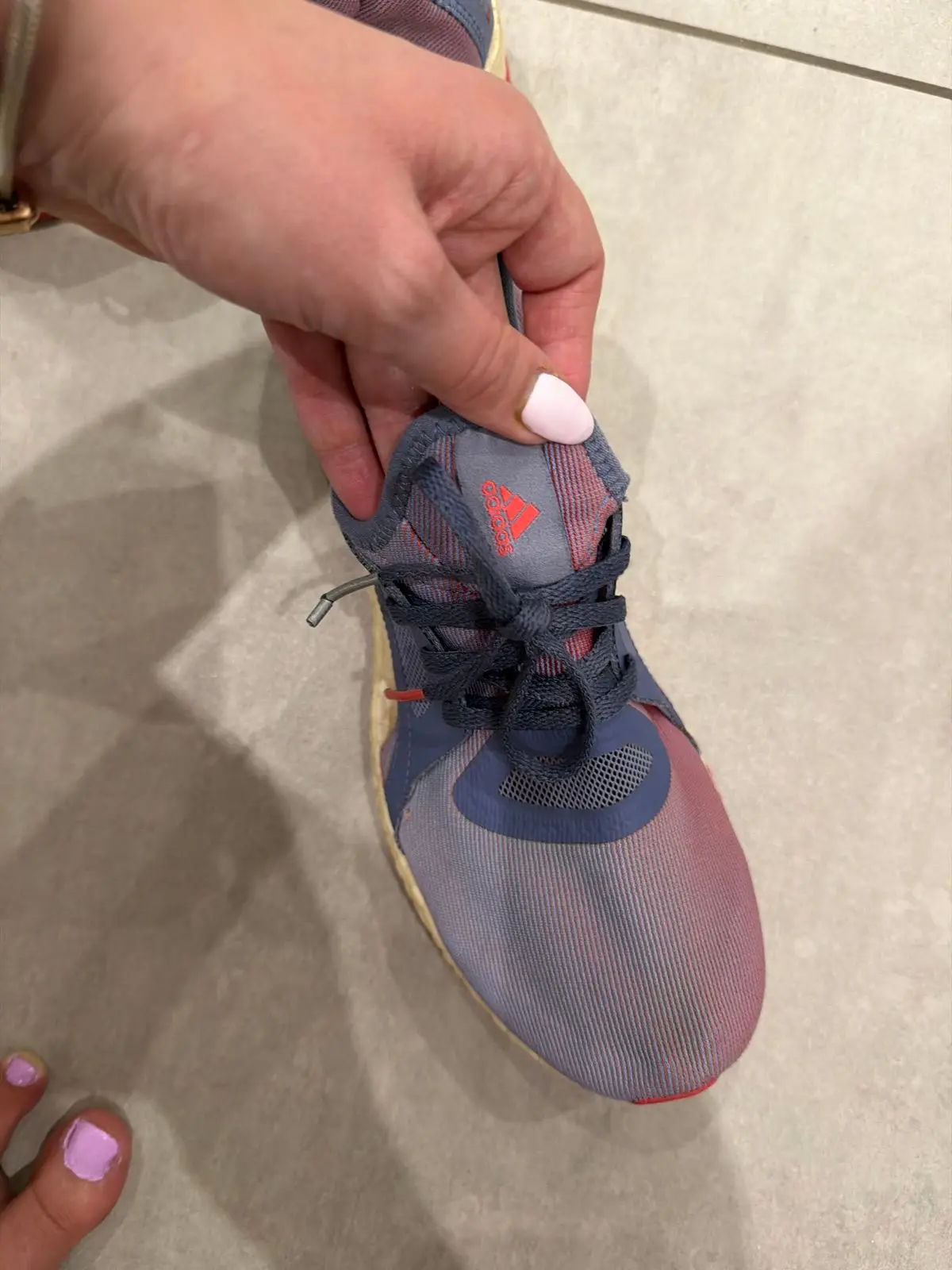 Adidas Boost Sneakers Purple and Red