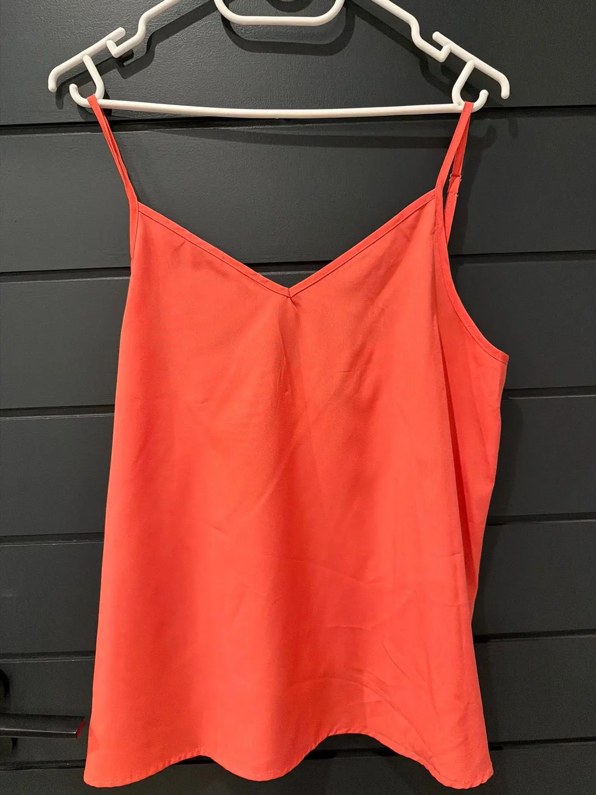 Shein Orange V-Neck Camisole Top