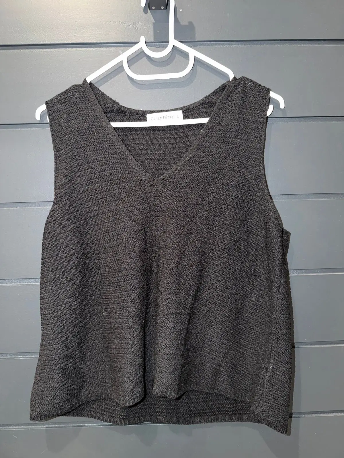 Shein Black Knitted Two-Piece Set