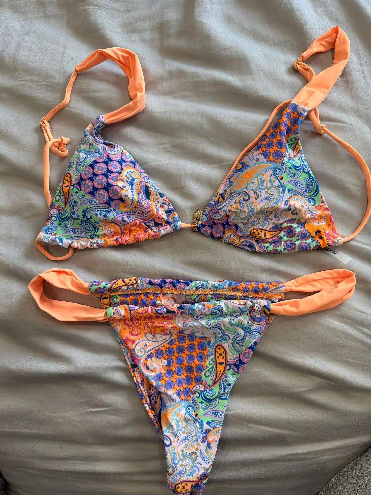 Shein Paisley Print Bikini Set