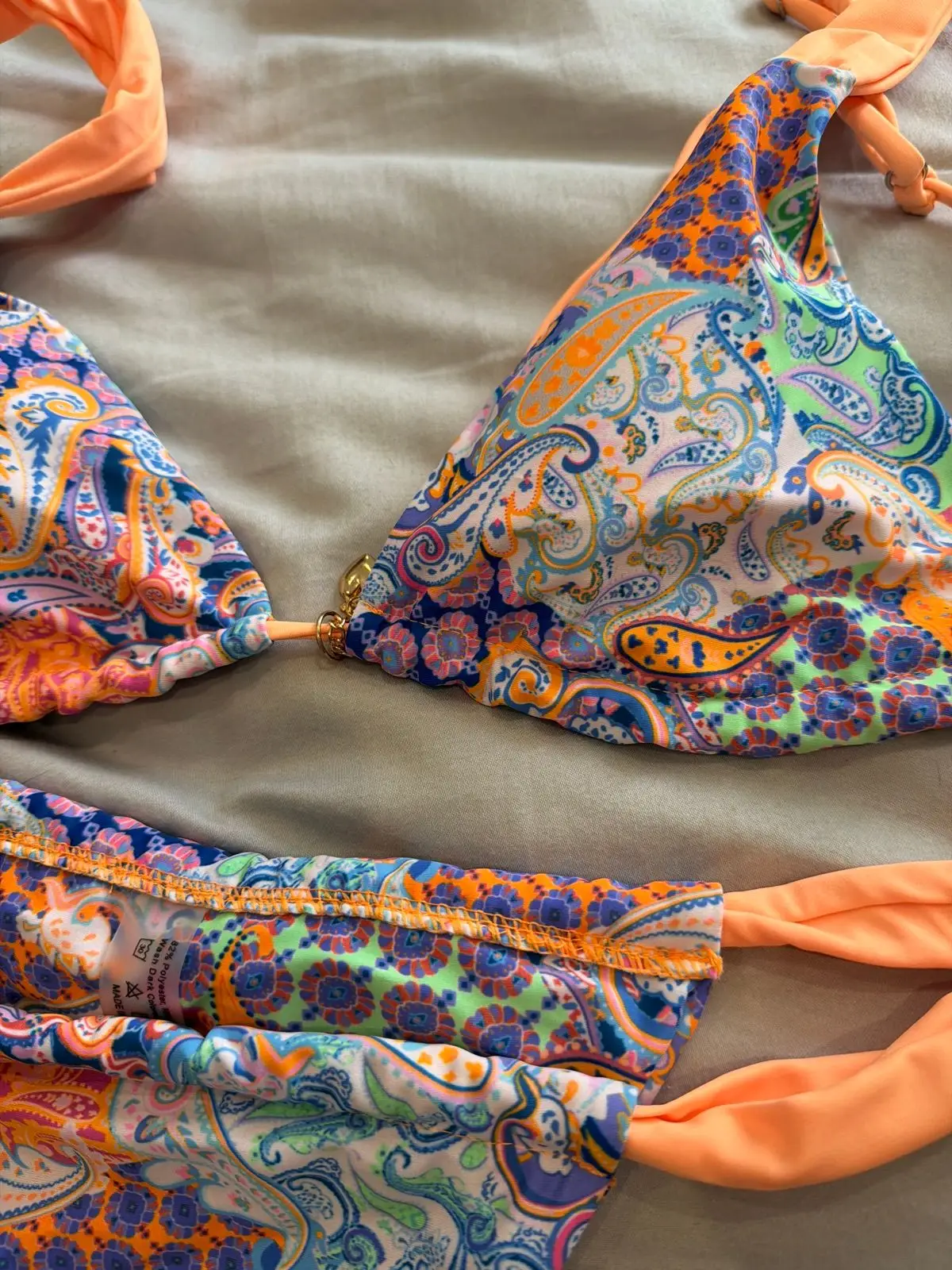 Shein Paisley Print Bikini Set