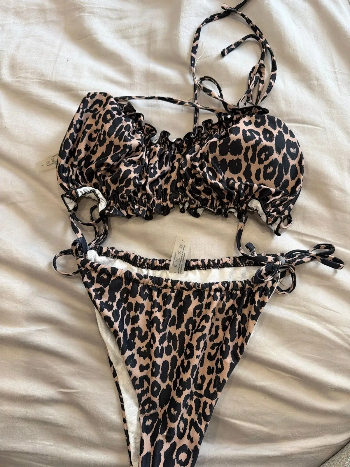 Shein Leopard Print Bikini Set