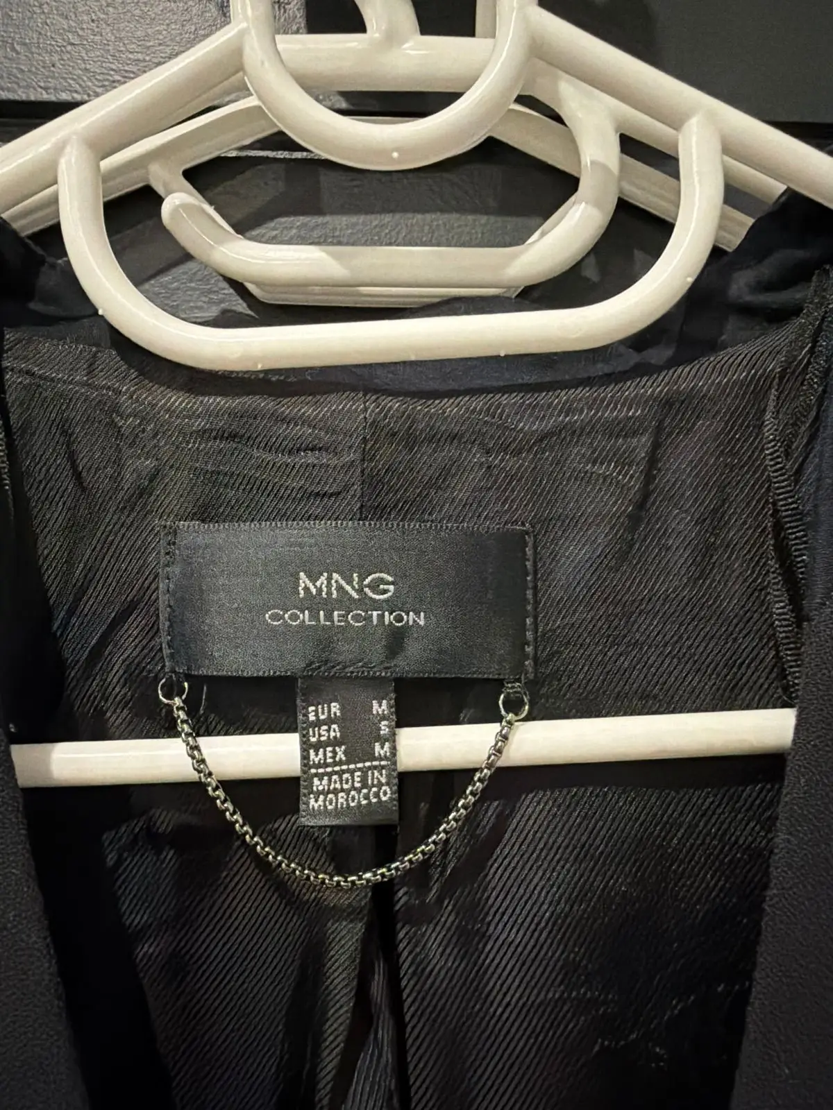 Mango Collection Black Open Front Blazer