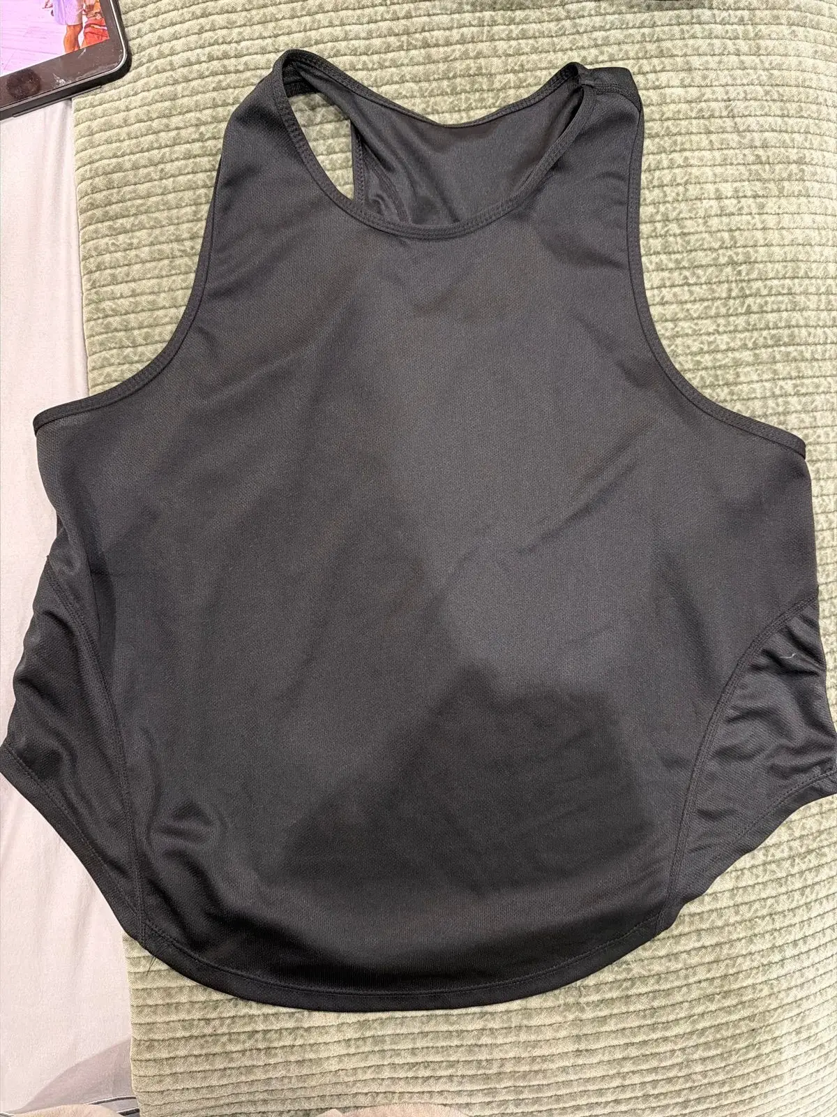 SHEIN Black Athletic Tank Top