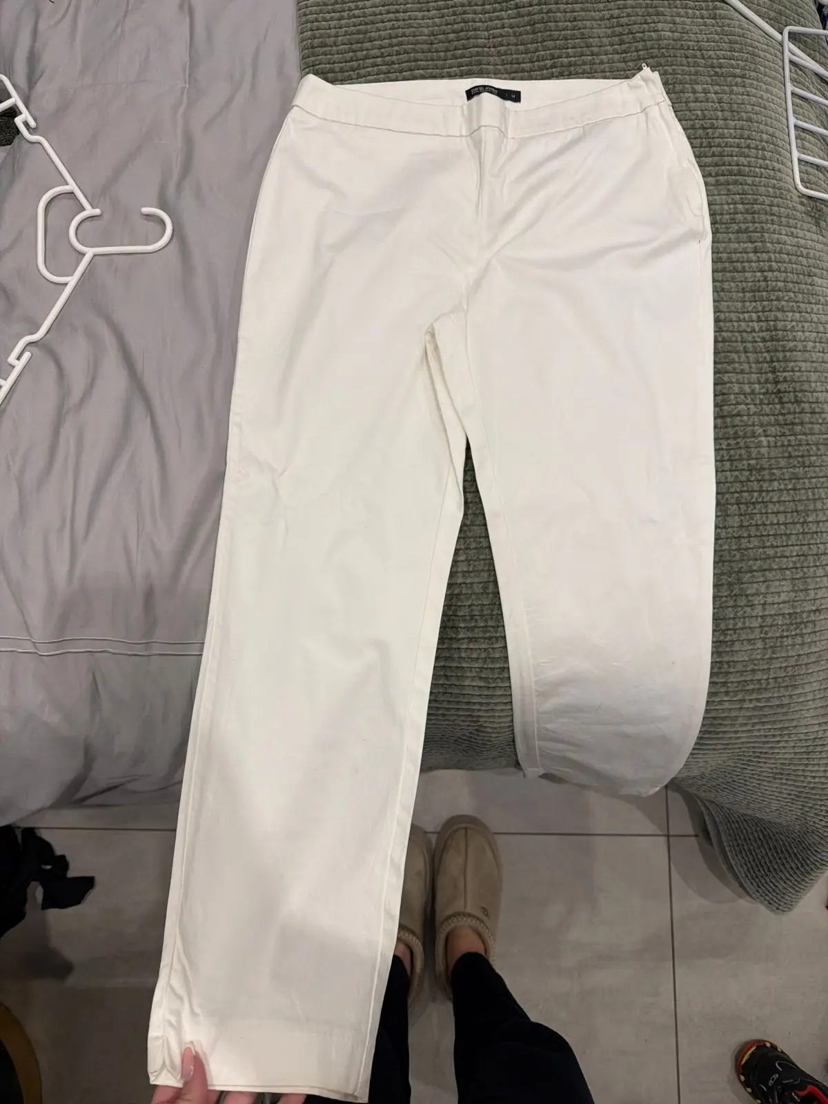 David Jones White Pants Size 14