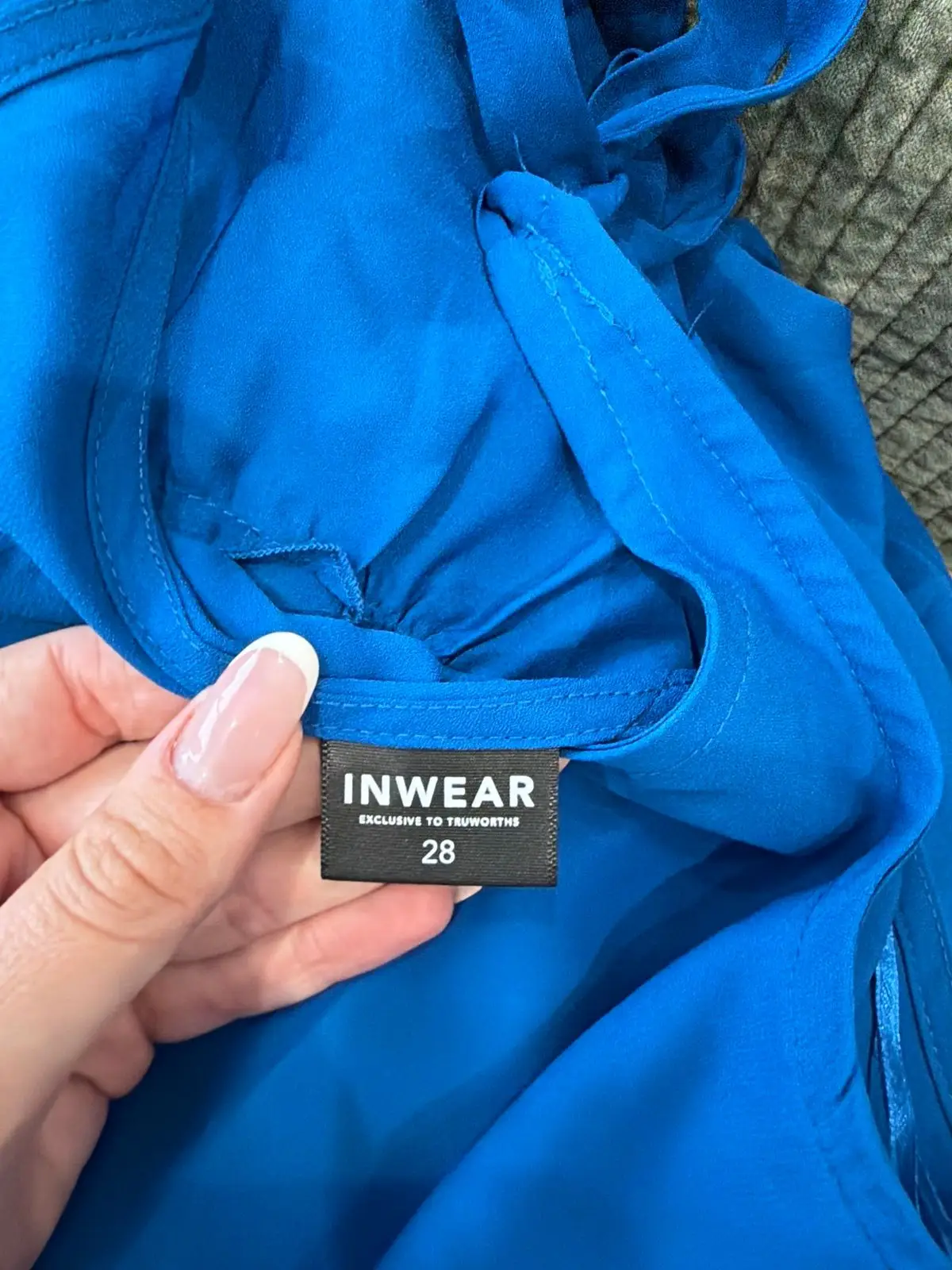InWear Blue Tiered Sleeveless Dress