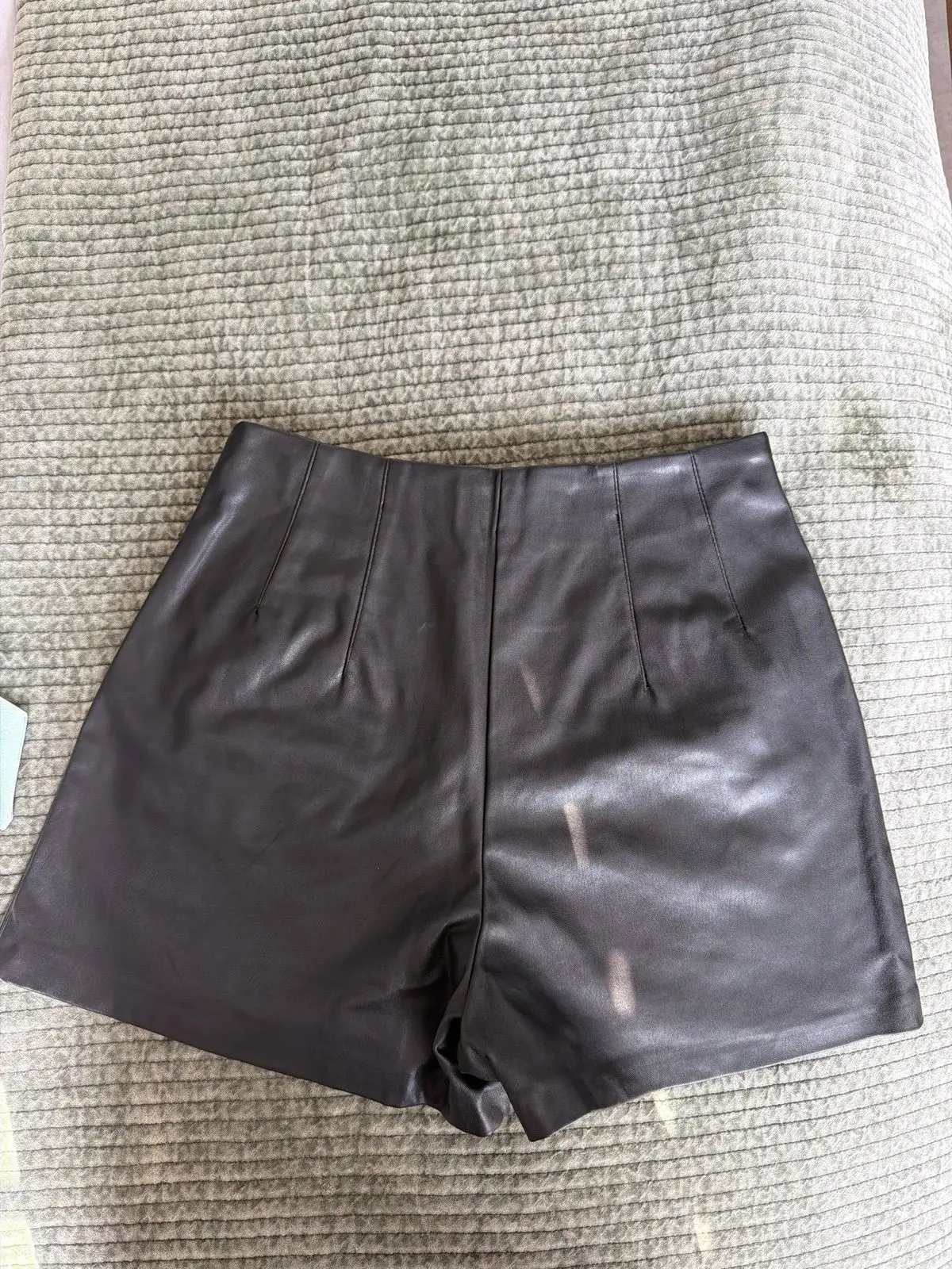 Mr Price Dark Faux Leather Shorts