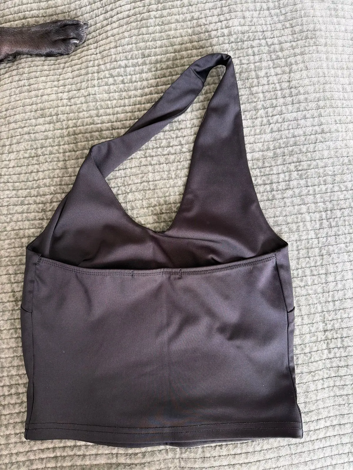 The Fix Black Halter Top