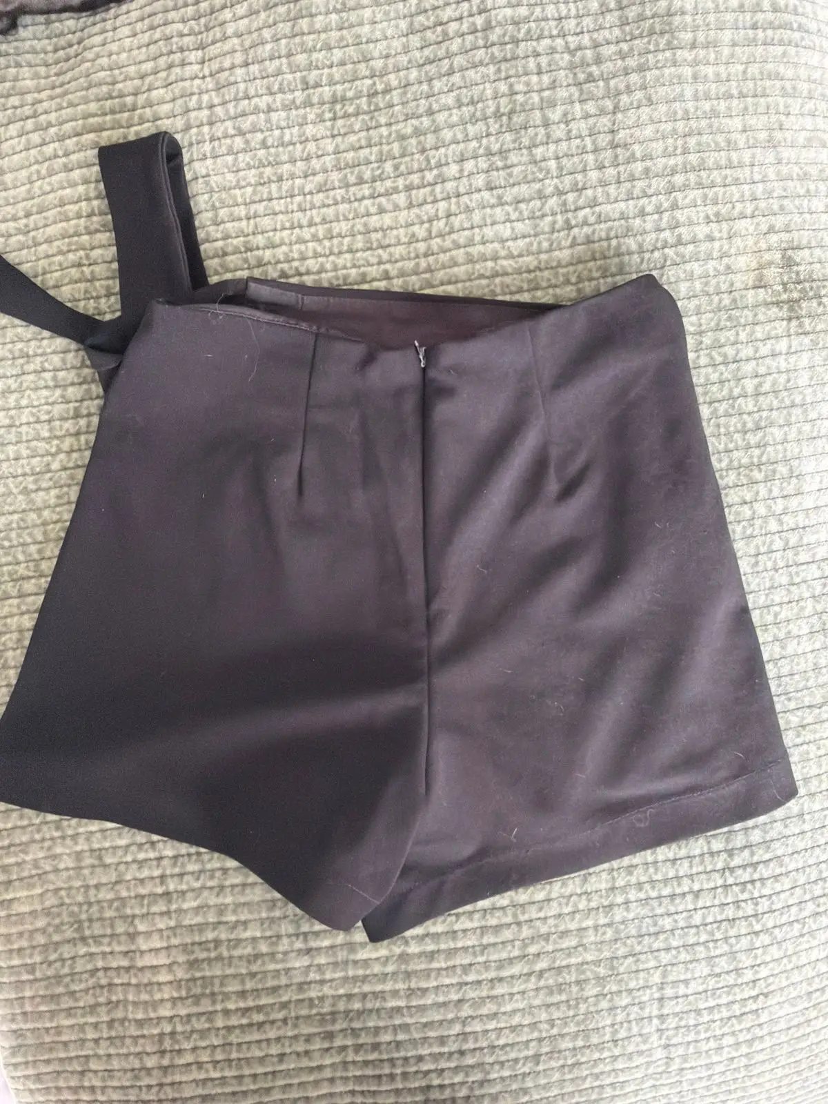ZipCode Black Wrap Skort