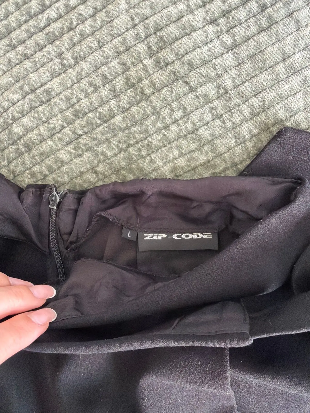 ZipCode Black Wrap Skort