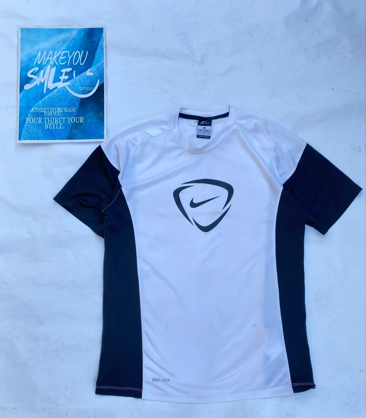 Nike Dri-FIT Athletic T-Shirt White Black