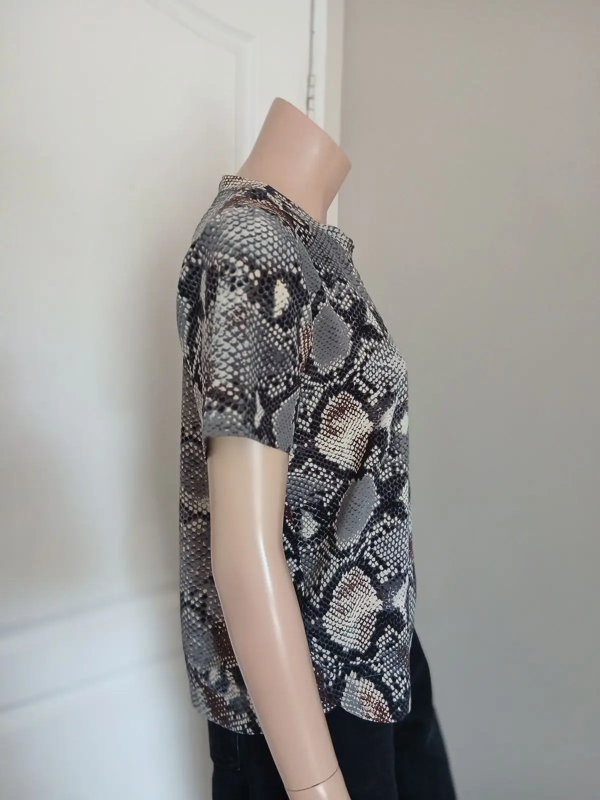 Snake Print Short Sleeve T-Shirt