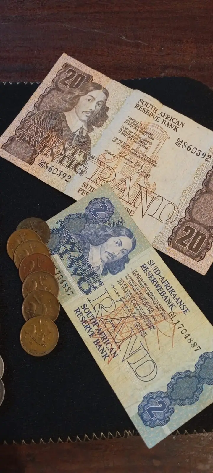 Vintage South African Twenty Rand Banknote