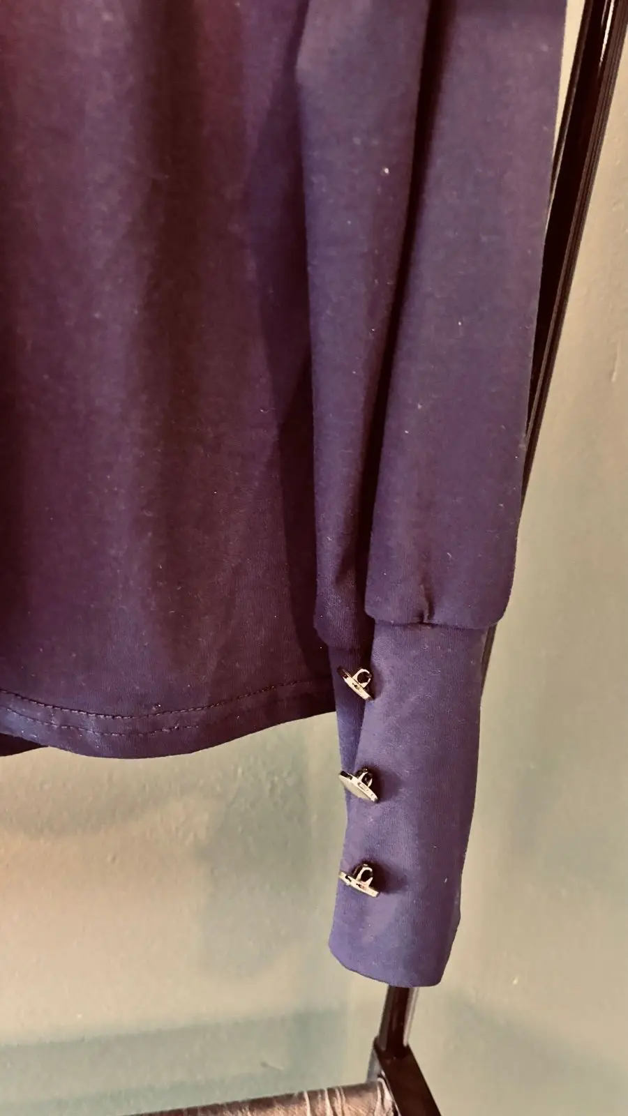 Shein Purple Cowl Neck Long Sleeve Top