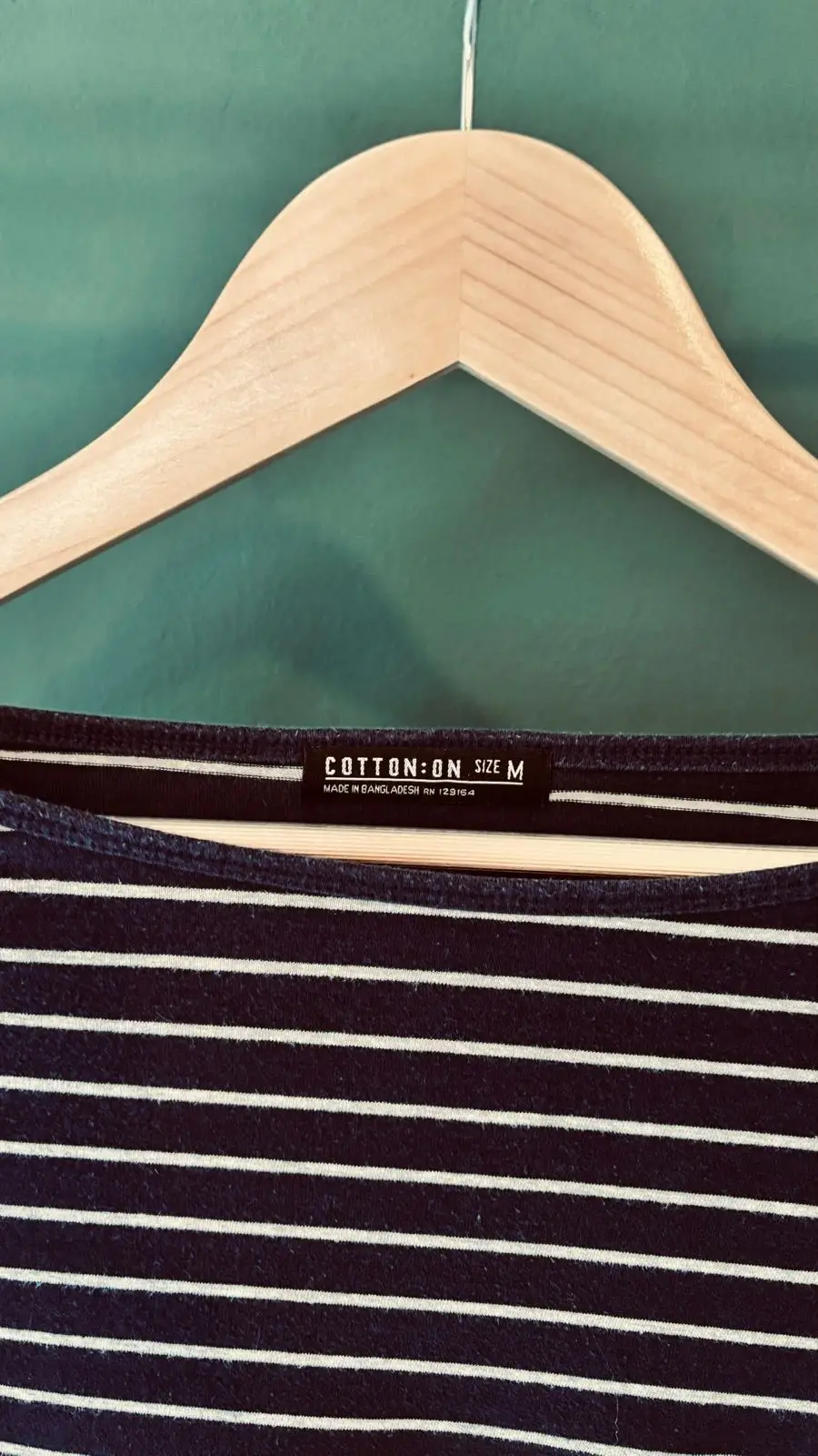 Cotton On Navy Striped Long Sleeve Top