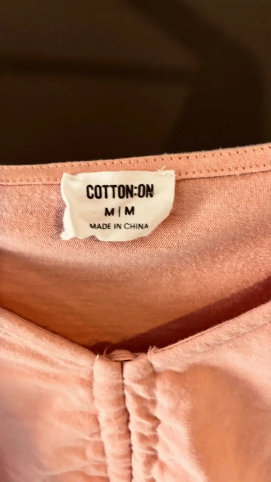 Cotton On Pink Long Sleeve Crop Top