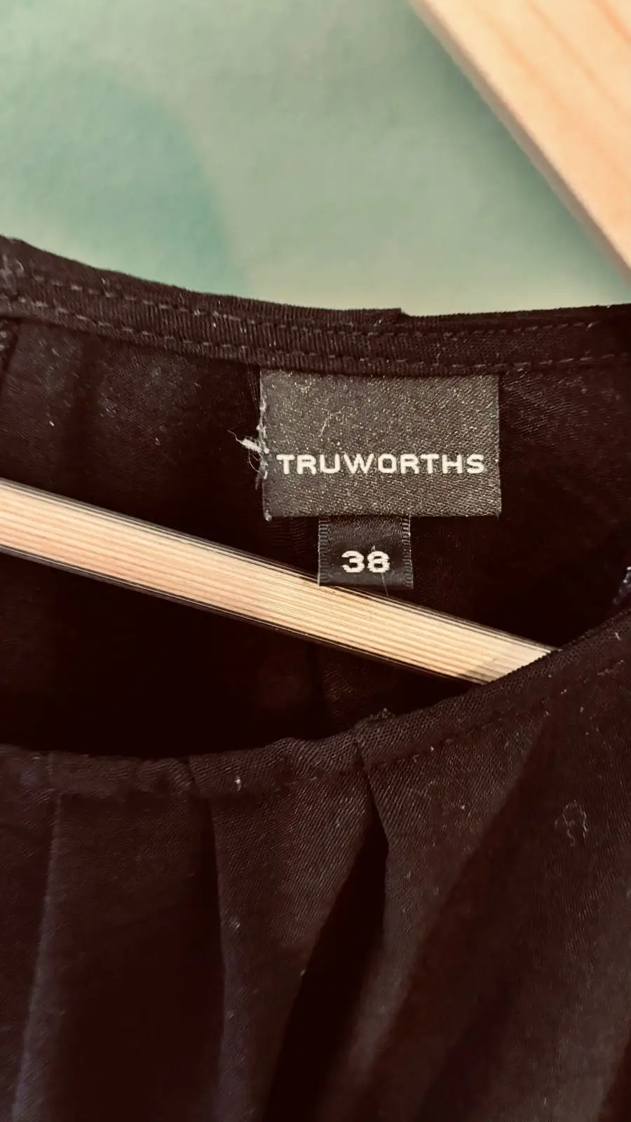 Truworths Brown Pleated Short Sleeve Top