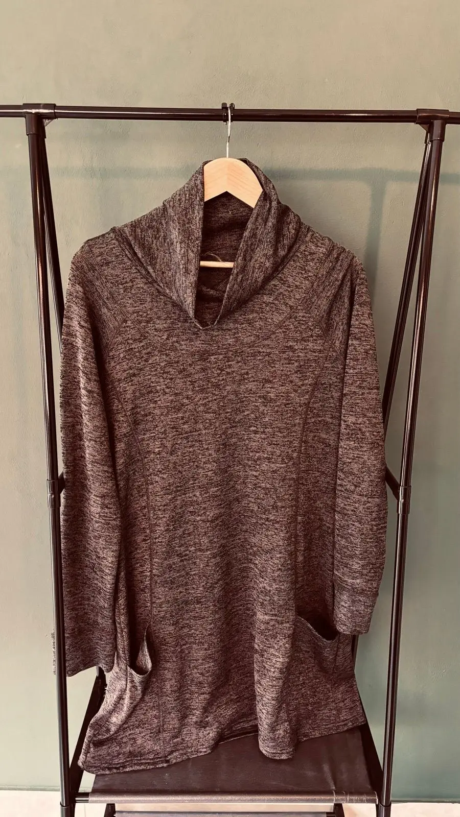 Mr Price Grey Cowl Neck Tunic Top