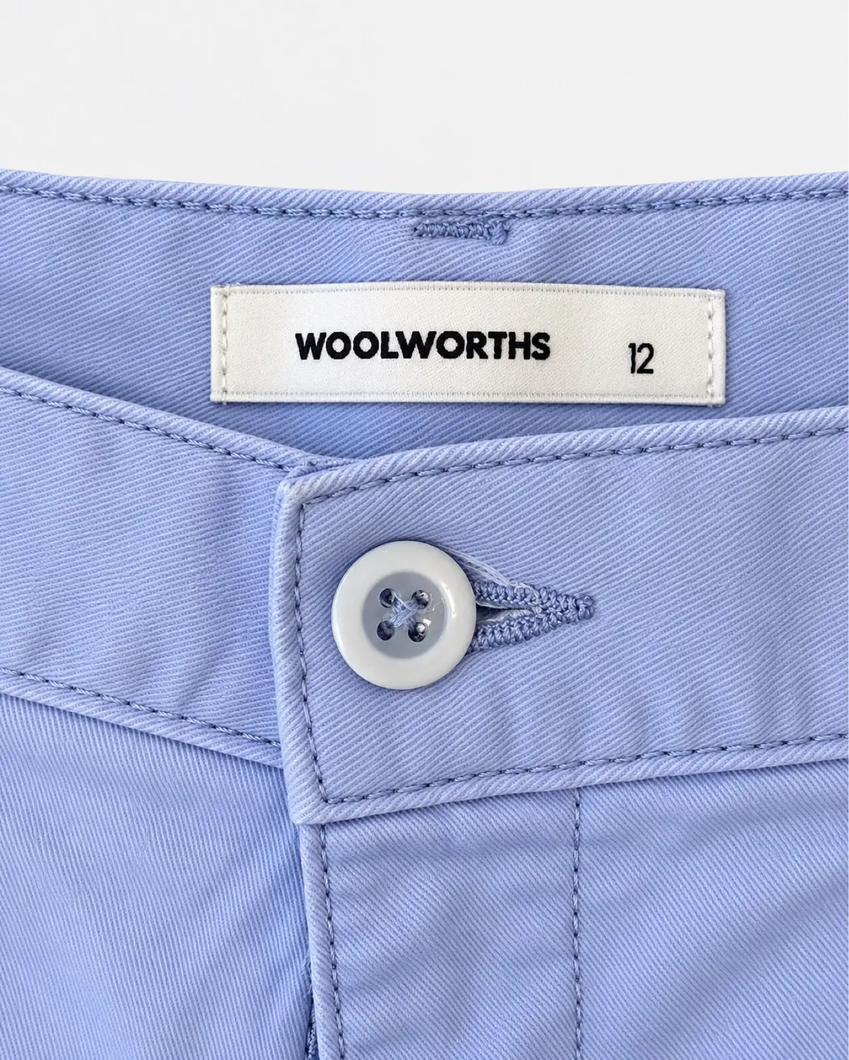 Woolworths Blue Chino Shorts Size 12