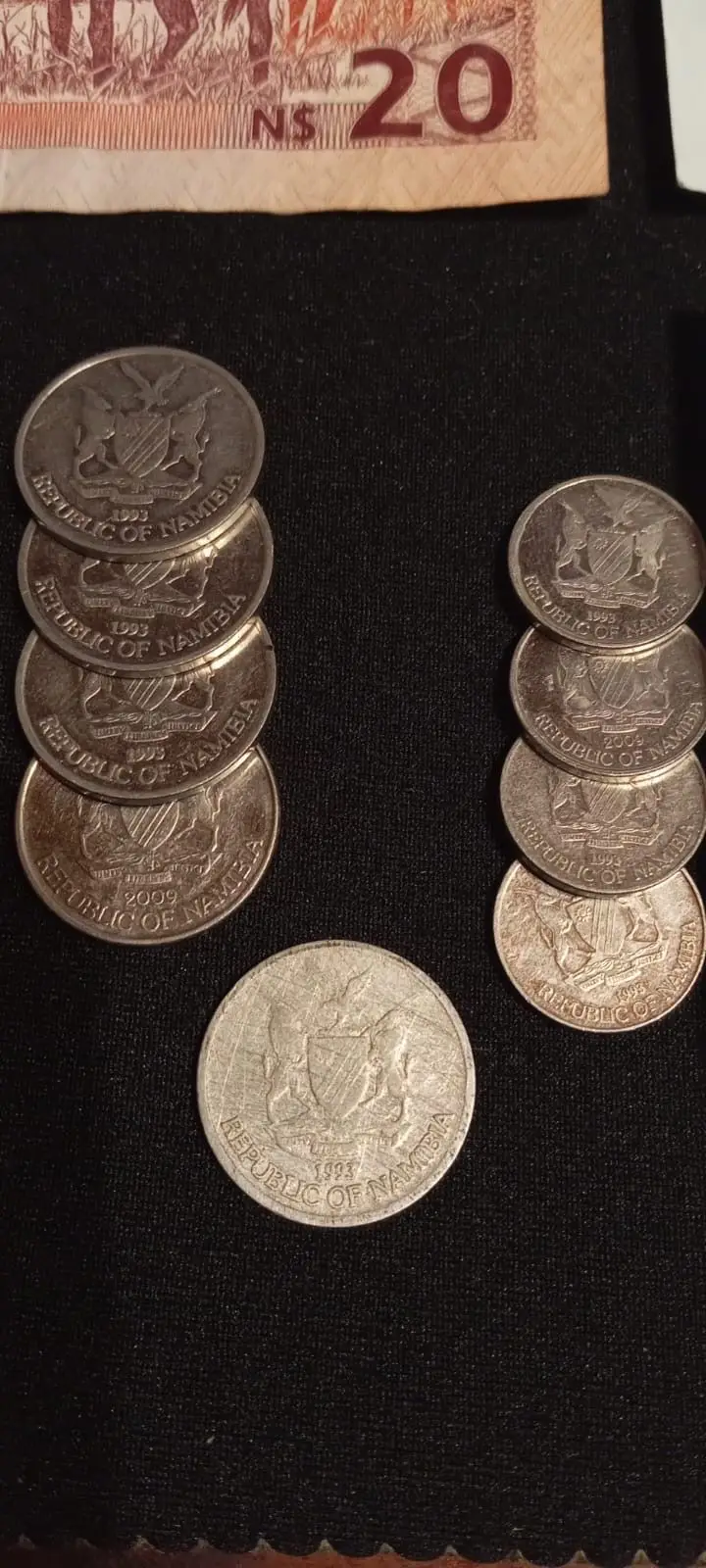 Namibian Dollar Banknotes and Coin Collection