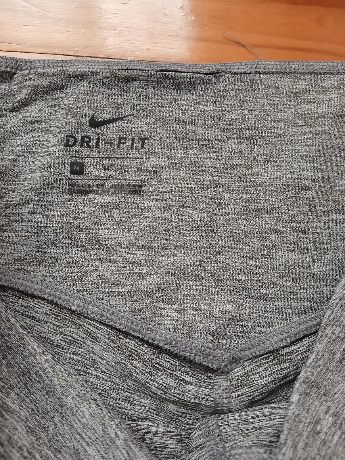 Nike Grey Activewear Leggings with Pink Side Stripe