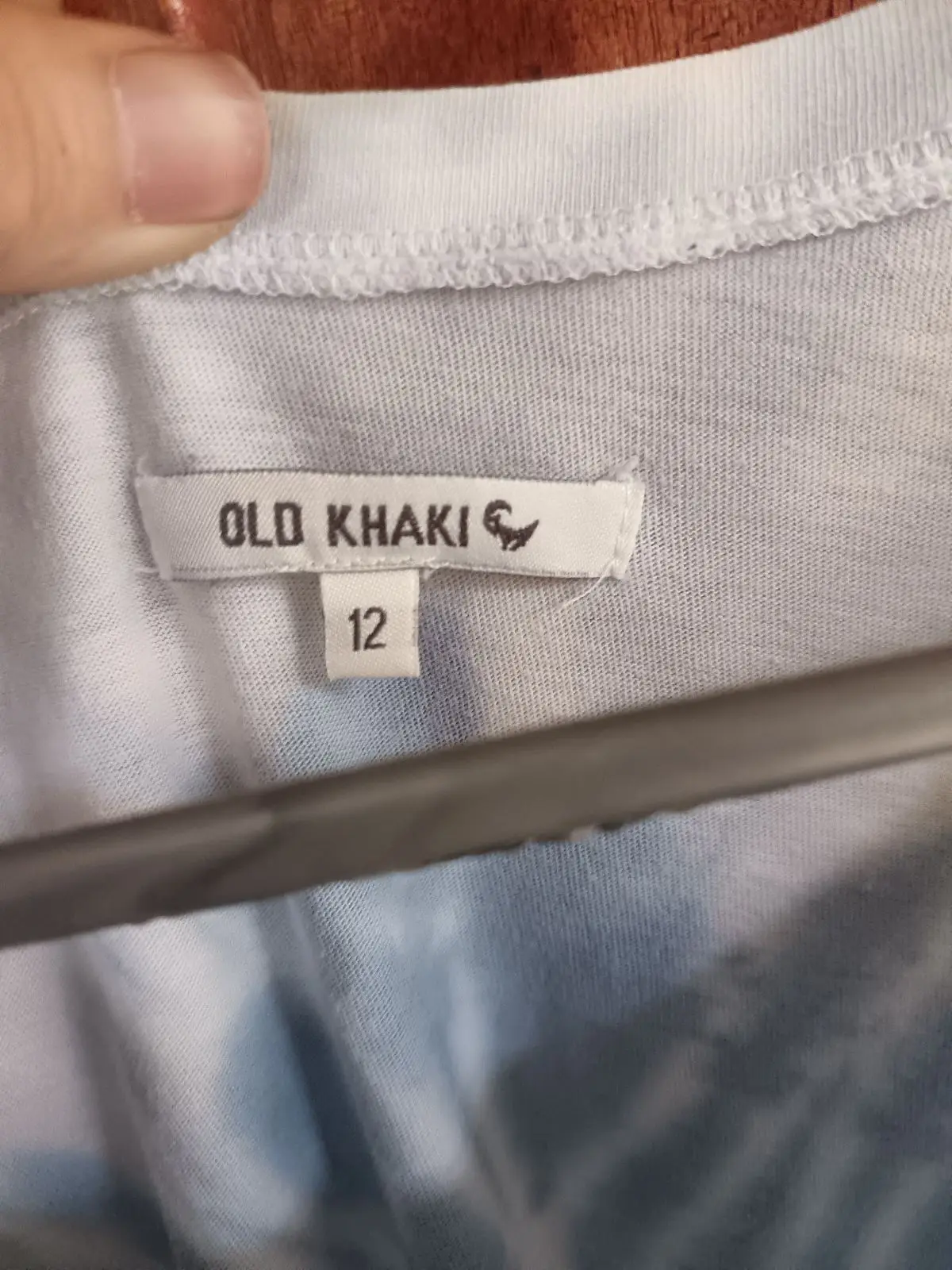 Old Khaki Tie-Dye Print T-Shirt