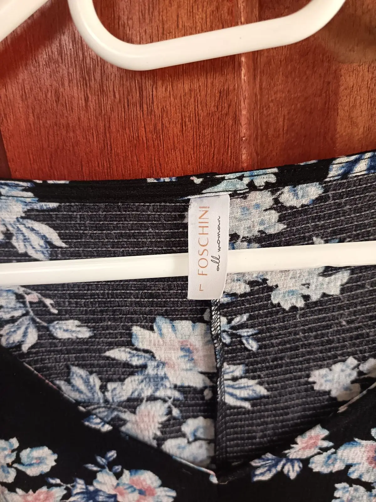 Foschini Black Floral V-Neck Top