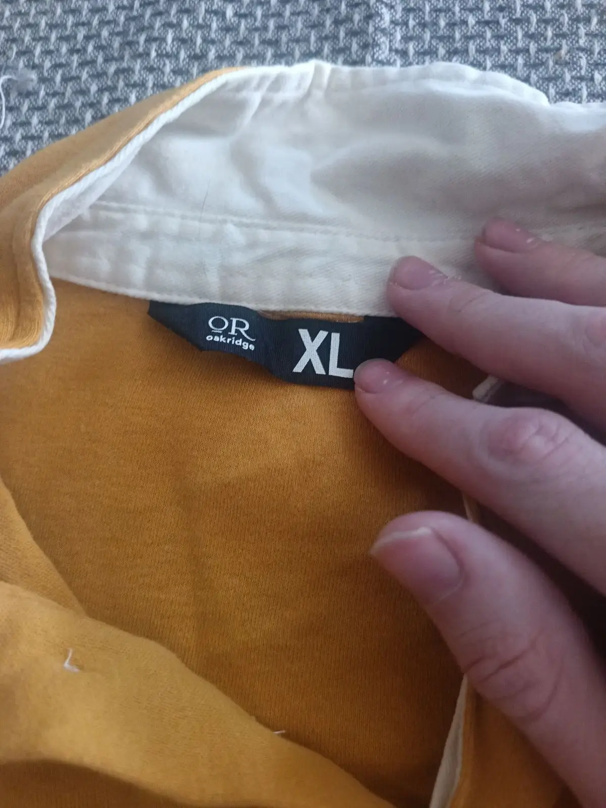 Levi's Yellow and White Striped Rugby Shirt