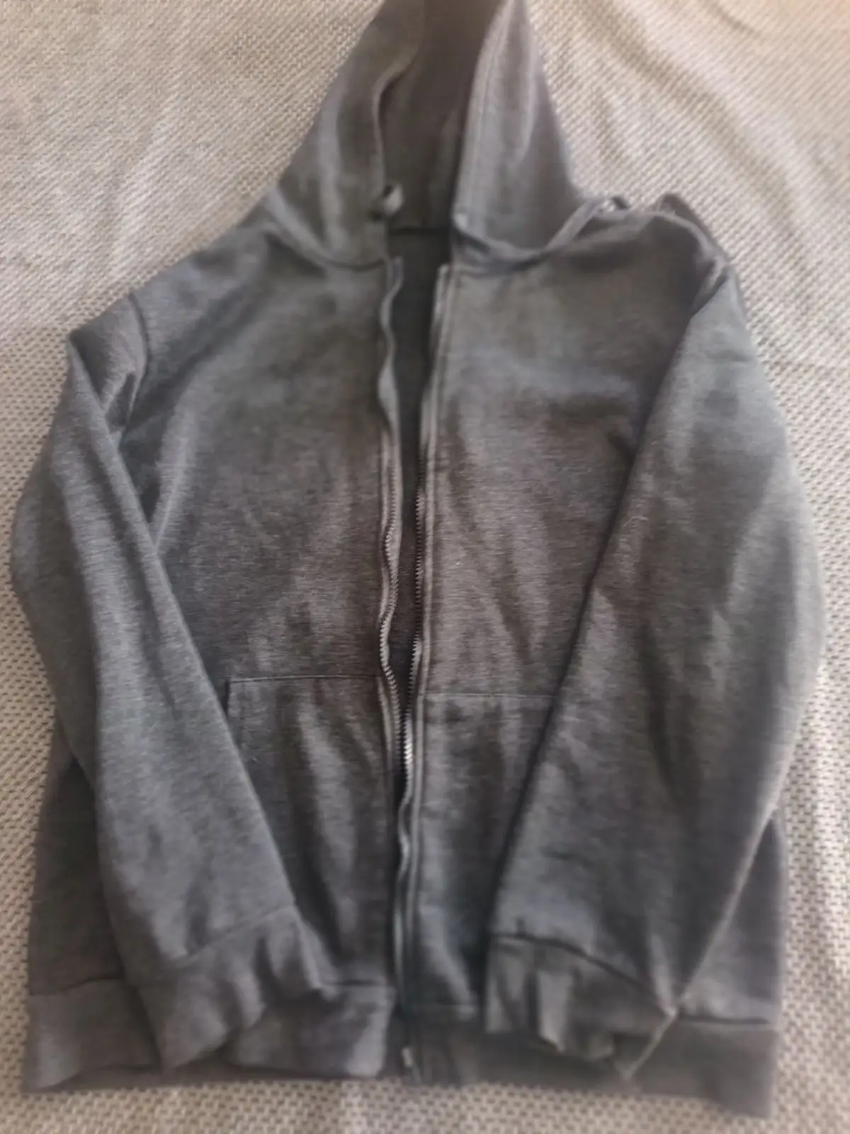 Grey Zip-Up Hoodie