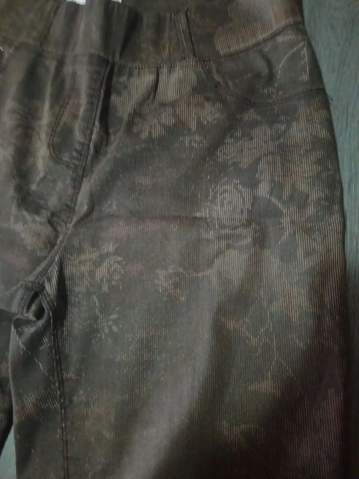 ABGS Dark Floral Patterned Trousers Size 44