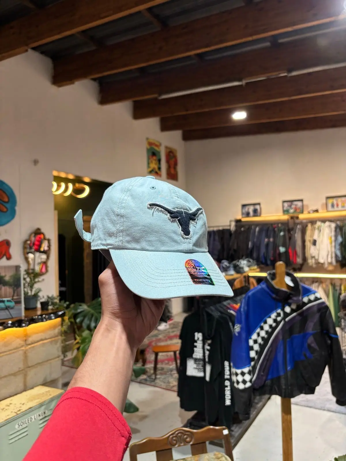 47 Brand Bull Skull Light Blue Cap