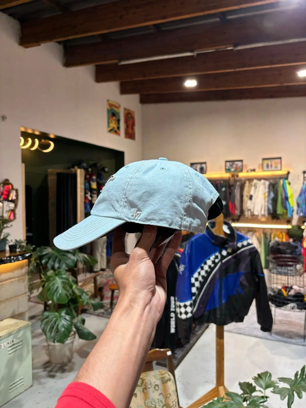 47 Brand Bull Skull Light Blue Cap