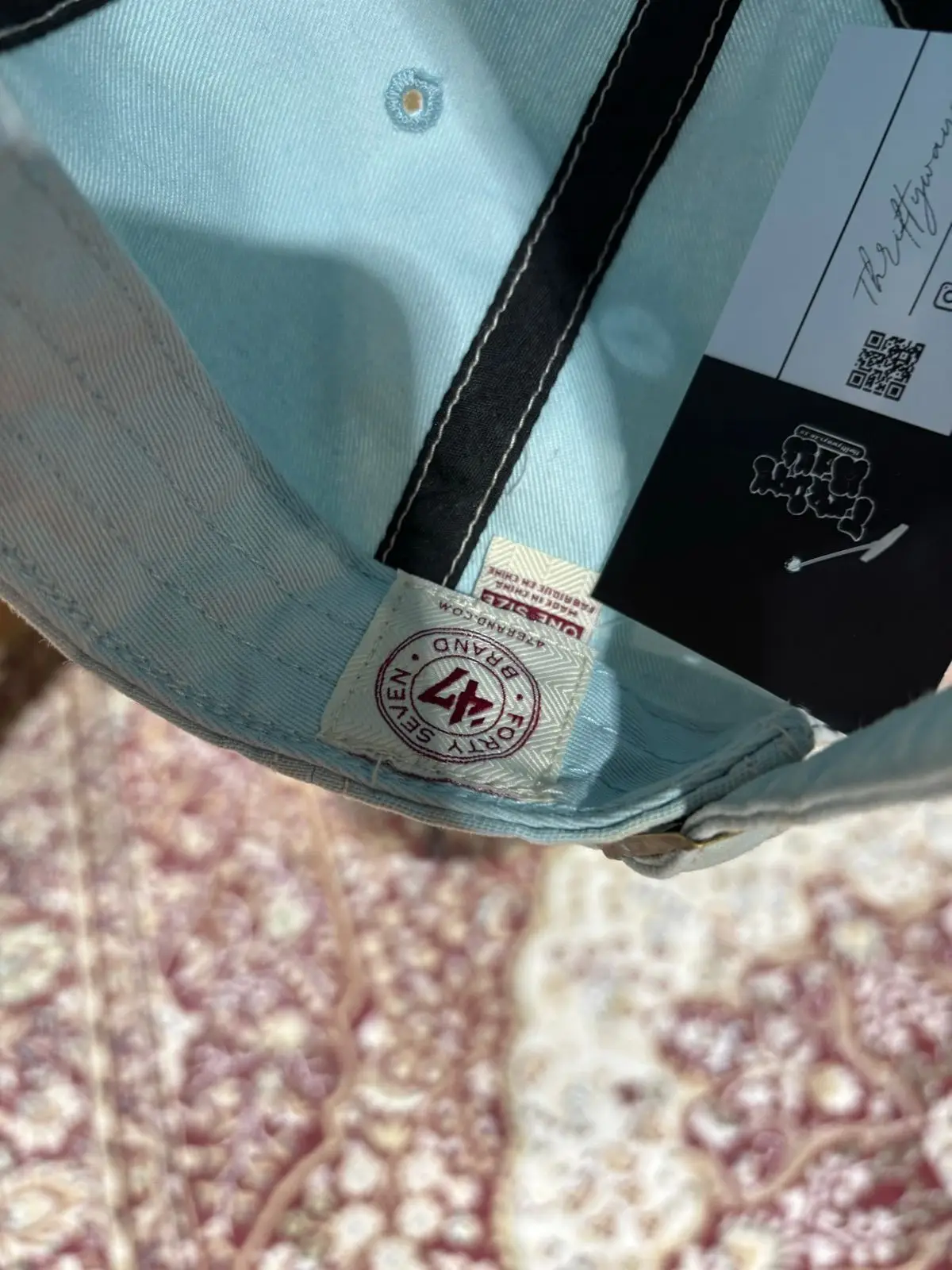 47 Brand Bull Skull Light Blue Cap