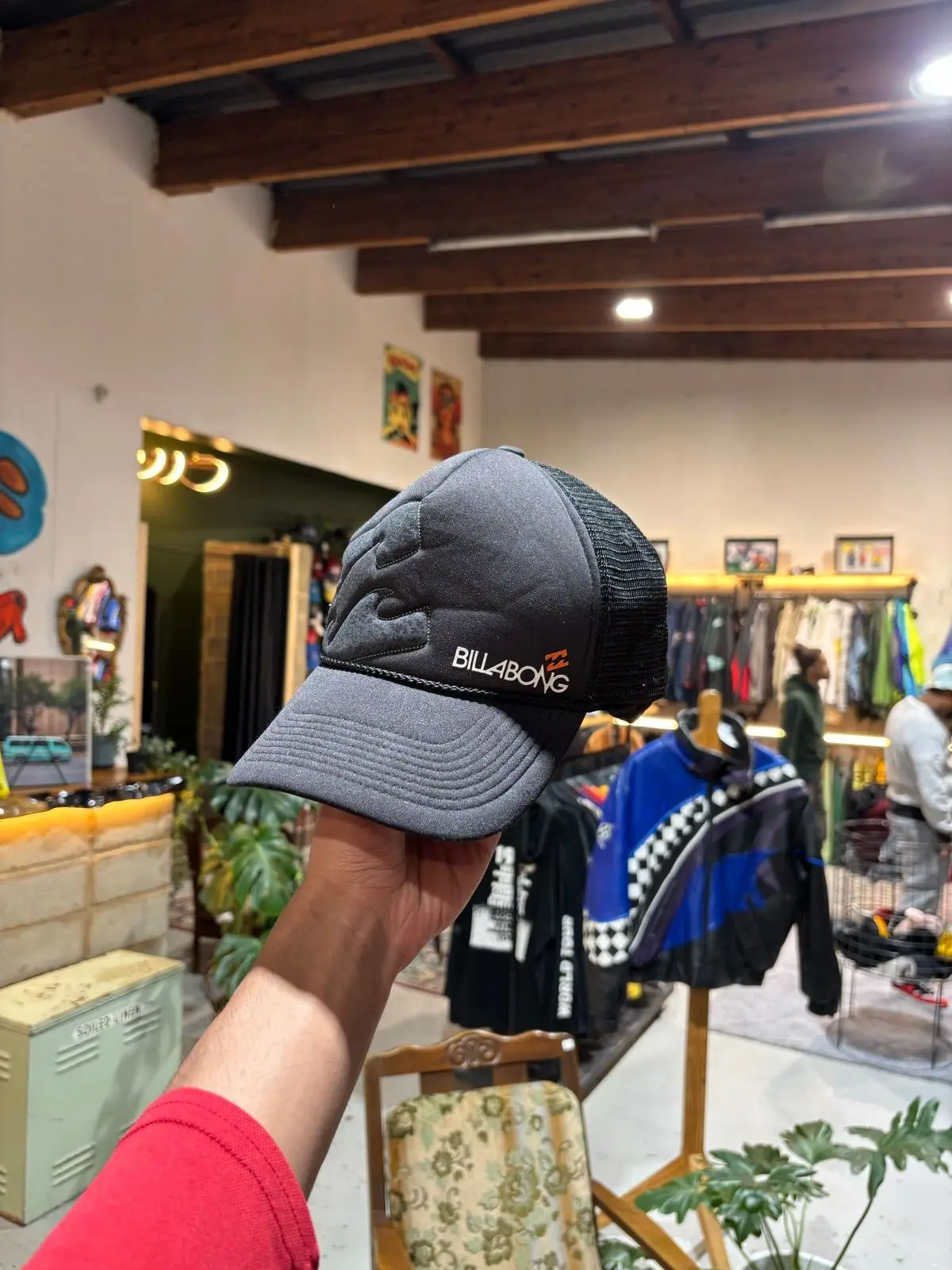 Billabong Black Trucker Cap