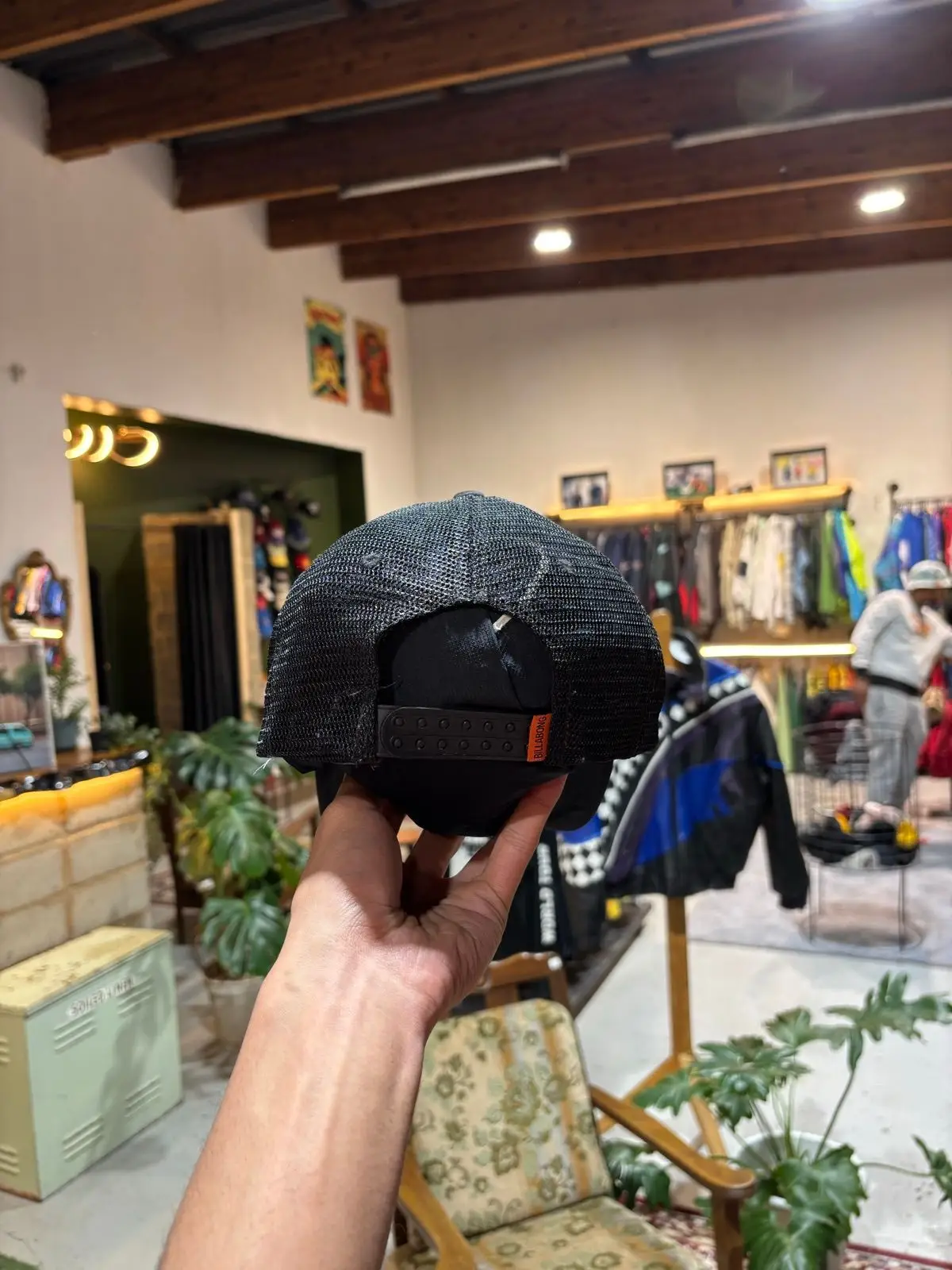 Billabong Black Trucker Cap