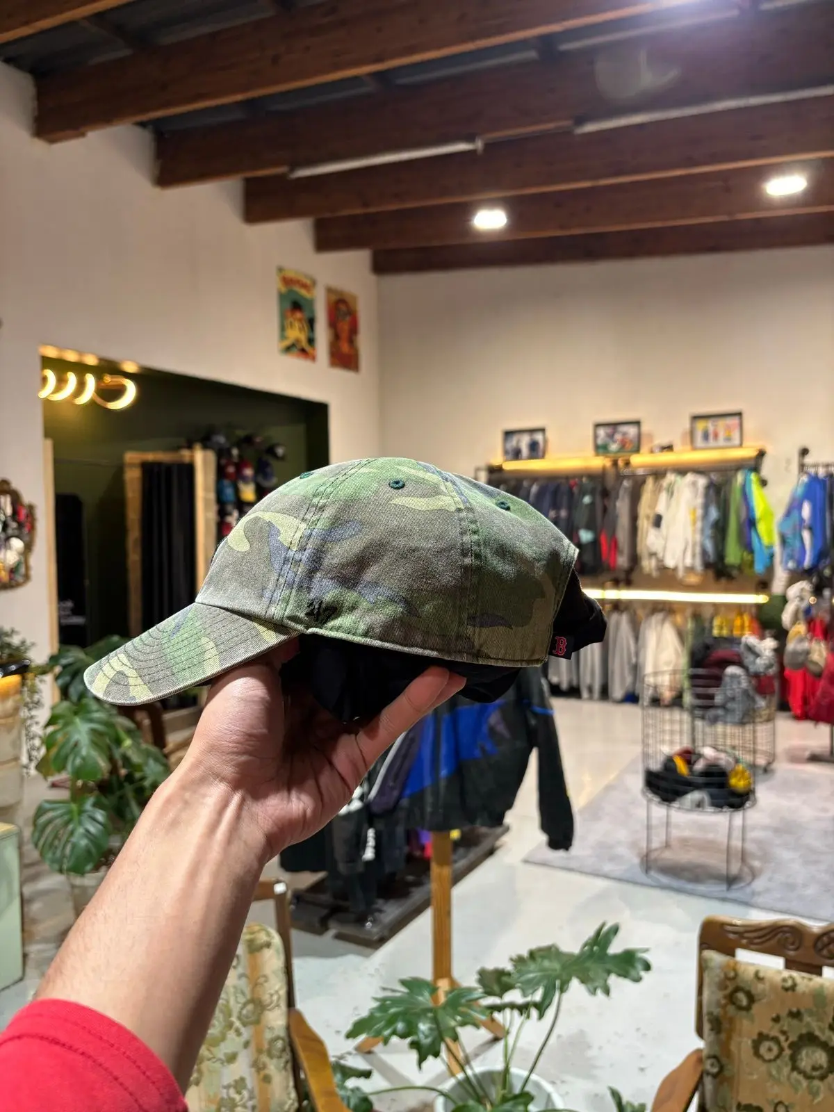 '47 Brand Boston Red Sox Camo Clean Up Cap