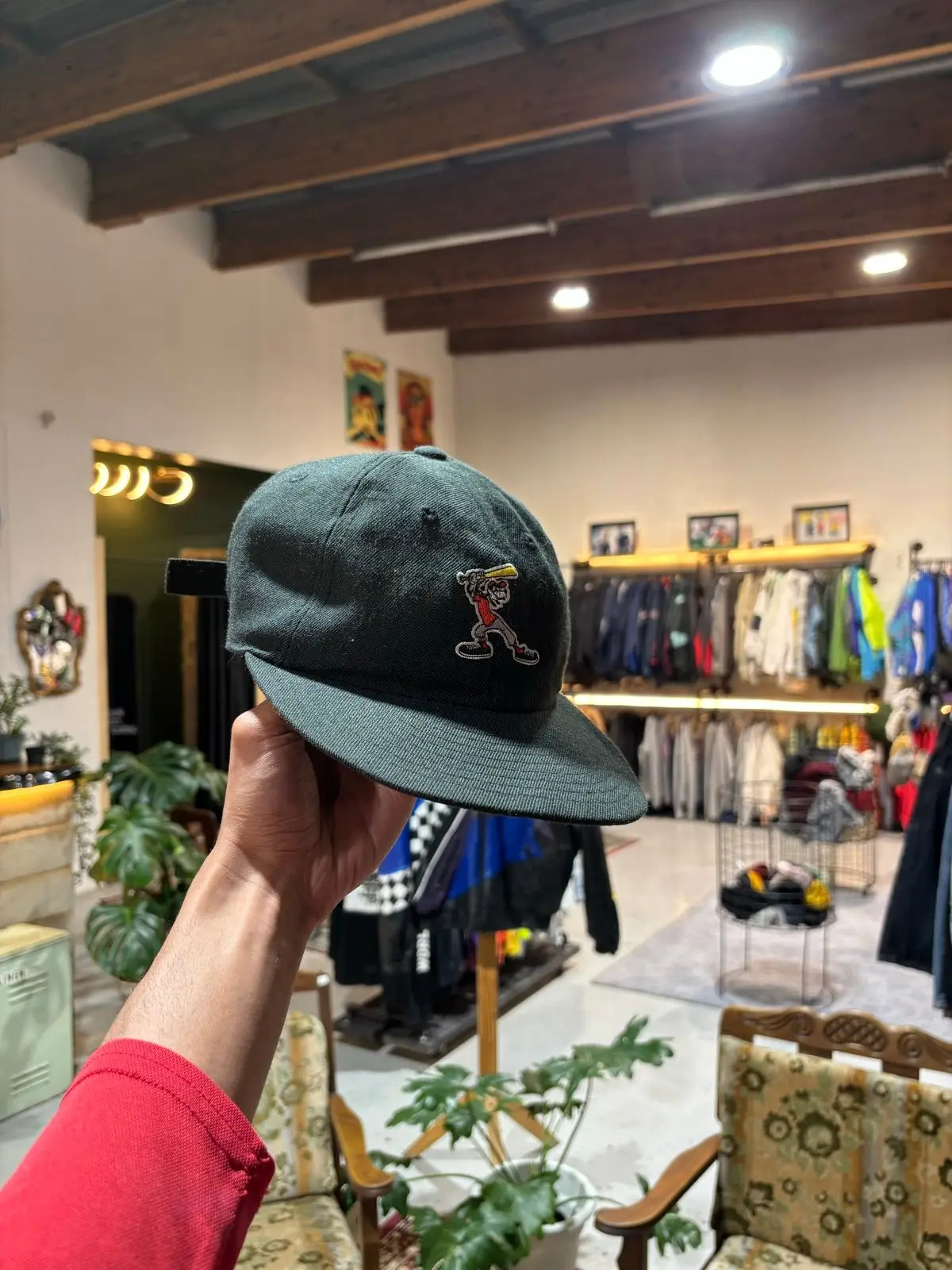 Adidas Dark Green Baseball Cap with Embroidered Patch