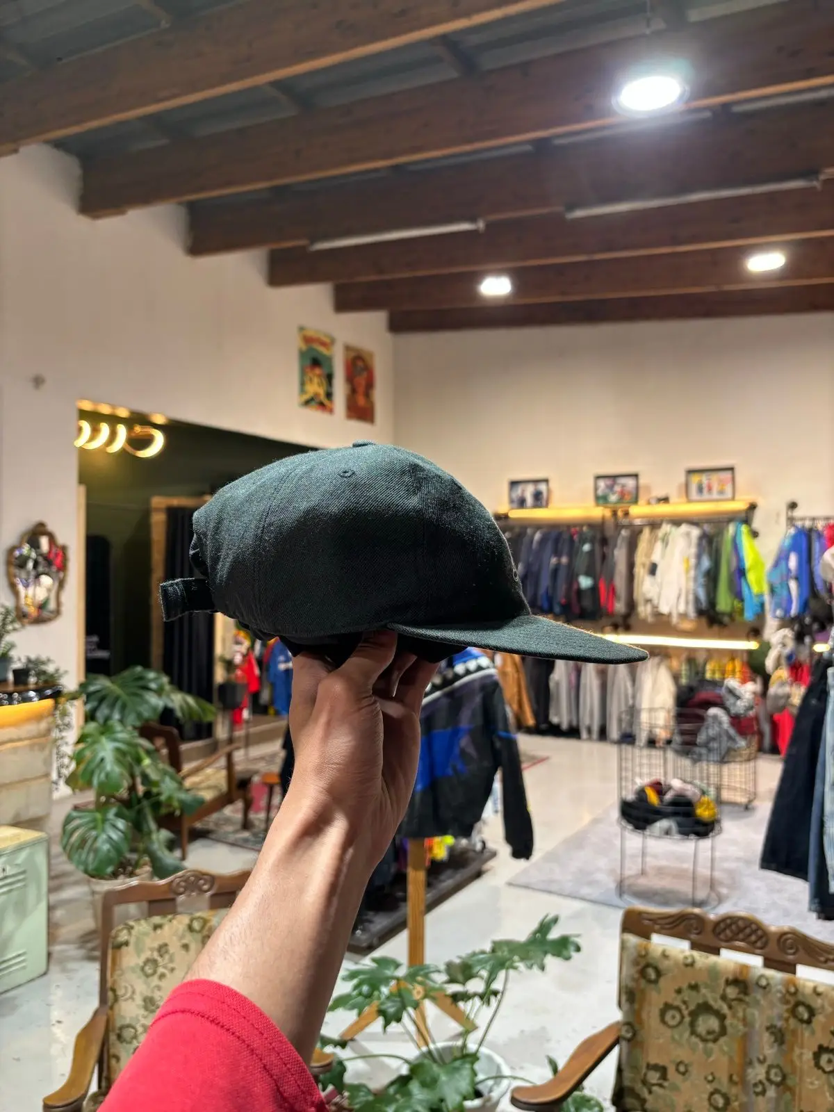 Dark Green Baseball Cap with Embroidered Patch