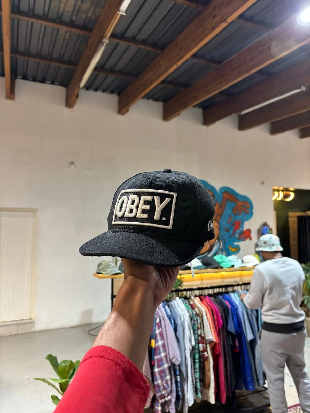 New Era Obey Black Snapback Cap