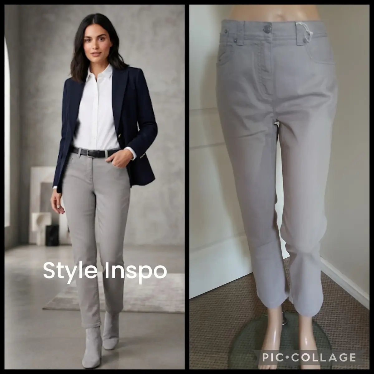 Grey Casual Trousers Size 10